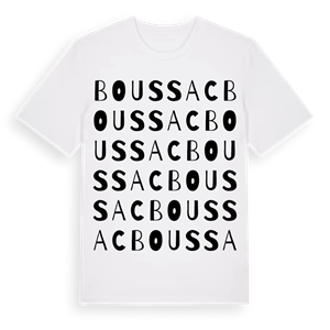 Boussac ordlek t-shirt – ekologisk bomull t-shirt från Pinshirt