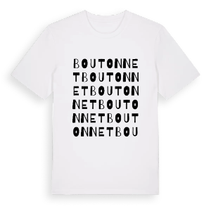 Boutonnet ordlek t-shirt – ekologisk bomull t-shirt från Pinshirt