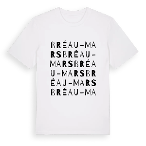 Bréau-Mars ordlek t-shirt – ekologisk bomull t-shirt från Pinshirt