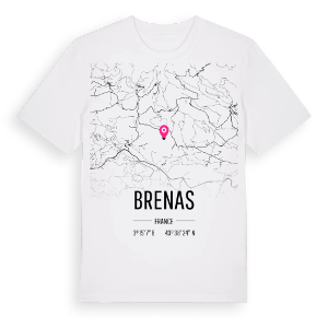 Brenas karta t-shirt – ekologisk bomull t-shirt från Pinshirt