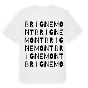 Brignemont ordlek t-shirt – ekologisk bomull t-shirt från Pinshirt