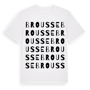 Brousse ordlek t-shirt – ekologisk bomull t-shirt från Pinshirt