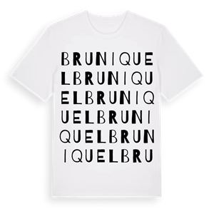 Bruniquel ordlek t-shirt – ekologisk bomull t-shirt från Pinshirt