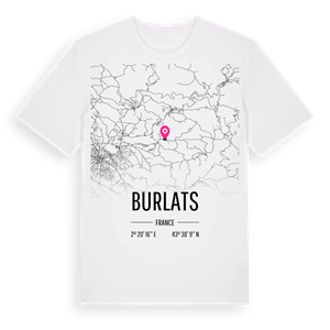 Burlats karta t-shirt – ekologisk bomull t-shirt från Pinshirt