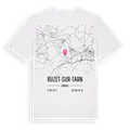 Buzet-sur-Tarn karta t-shirt