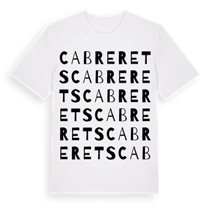 Cabrerets ordlek t-shirt – ekologisk bomull t-shirt från Pinshirt