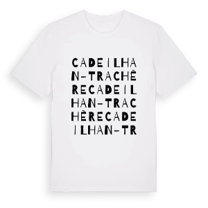 Cadeilhan-Trachère ordlek t-shirt – ekologisk bomull t-shirt från Pinshirt