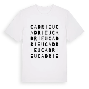 Cadrieu ordlek t-shirt – ekologisk bomull t-shirt från Pinshirt
