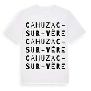Cahuzac-sur-Vère ordlek t-shirt – ekologisk bomull t-shirt från Pinshirt