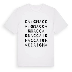 Caignac ordlek t-shirt – ekologisk bomull t-shirt från Pinshirt