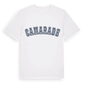 Camarade college t-shirt – ekologisk bomull t-shirt från Pinshirt