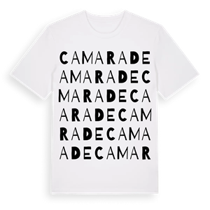 Camarade ordlek t-shirt – ekologisk bomull t-shirt från Pinshirt