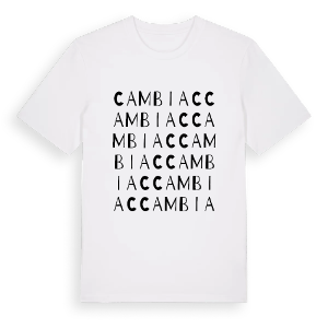 Cambiac ordlek t-shirt – ekologisk bomull t-shirt från Pinshirt