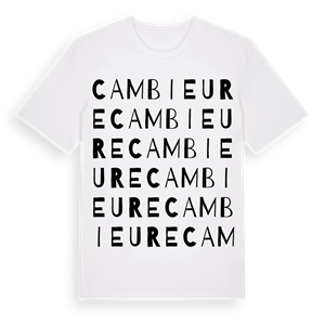 Cambieure ordlek t-shirt – ekologisk bomull t-shirt från Pinshirt