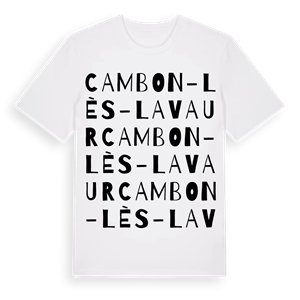 Cambon-lès-Lavaur ordlek t-shirt – ekologisk bomull t-shirt från Pinshirt