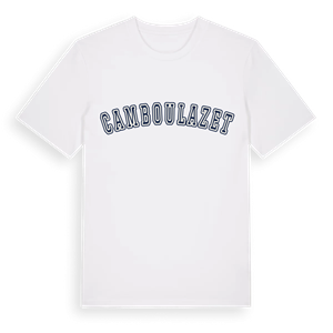 Camboulazet college t-shirt – ekologisk bomull t-shirt från Pinshirt