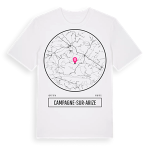 Campagne-sur-Arize t-shirt – ekologisk bomull t-shirt från Pinshirt