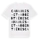 Canaules-et-Argentières ordlek t-shirt