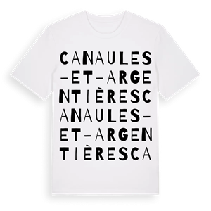 Canaules-et-Argentières ordlek t-shirt – ekologisk bomull t-shirt från Pinshirt