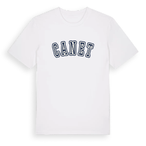 Canet college t-shirt – ekologisk bomull t-shirt från Pinshirt