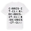 Cannes-et-Clairan ordlek t-shirt