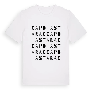 Cap d'Astarac ordlek t-shirt – ekologisk bomull t-shirt från Pinshirt