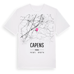 Capens karta t-shirt – ekologisk bomull t-shirt från Pinshirt