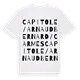 Capitole / Arnaud Bernard / Carmes ordlek t-shirt