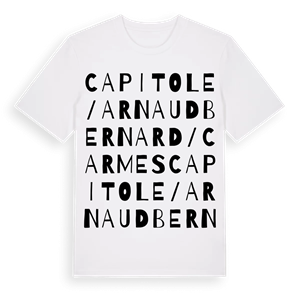 Capitole / Arnaud Bernard / Carmes ordlek t-shirt – ekologisk bomull t-shirt från Pinshirt