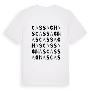 Cassagnas ordlek t-shirt – ekologisk bomull t-shirt från Pinshirt