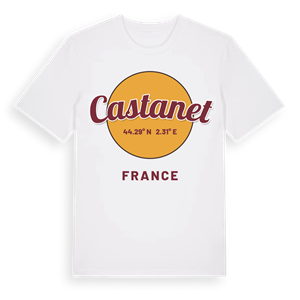 Castanet cirkel t-shirt – ekologisk bomull t-shirt från Pinshirt