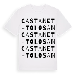 Castanet-Tolosan ordlek t-shirt – ekologisk bomull t-shirt från Pinshirt