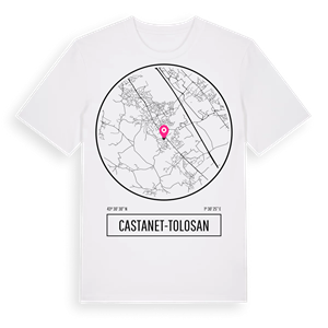 Castanet-Tolosan t-shirt – ekologisk bomull t-shirt från Pinshirt