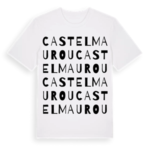 Castelmaurou ordlek t-shirt – ekologisk bomull t-shirt från Pinshirt