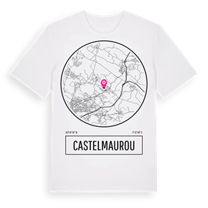 Castelmaurou t-shirt – ekologisk bomull t-shirt från Pinshirt