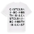 Castelnau-de-Montmiral ordlek t-shirt