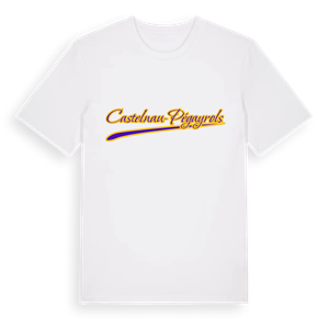 Castelnau-Pégayrols baseball t-shirt – ekologisk bomull t-shirt från Pinshirt