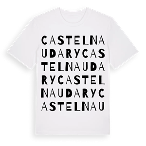 Castelnaudary ordlek t-shirt – ekologisk bomull t-shirt från Pinshirt