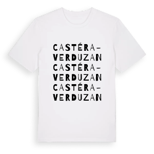 Castéra-Verduzan ordlek t-shirt – ekologisk bomull t-shirt från Pinshirt