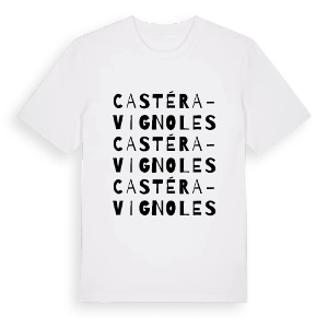 Castéra-Vignoles ordlek t-shirt – ekologisk bomull t-shirt från Pinshirt