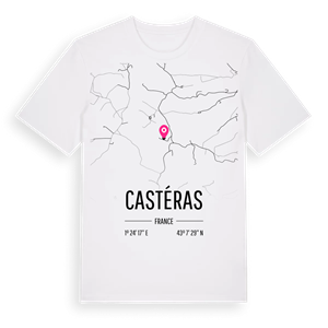 Castéras karta t-shirt – ekologisk bomull t-shirt från Pinshirt