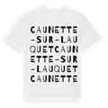 Caunette-sur-Lauquet ordlek t-shirt