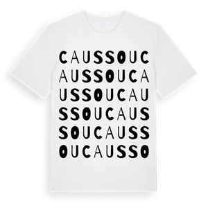 Caussou ordlek t-shirt – ekologisk bomull t-shirt från Pinshirt