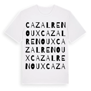 Cazalrenoux ordlek t-shirt – ekologisk bomull t-shirt från Pinshirt