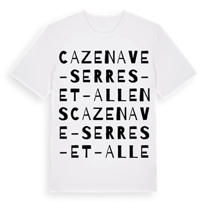 Cazenave-Serres-et-Allens ordlek t-shirt – ekologisk bomull t-shirt från Pinshirt