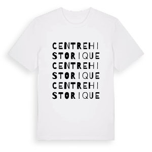 Centre Historique ordlek t-shirt – ekologisk bomull t-shirt från Pinshirt