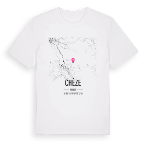 Chèze karta t-shirt – ekologisk bomull t-shirt från Pinshirt