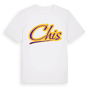 Chis baseball t-shirt – ekologisk bomull t-shirt från Pinshirt