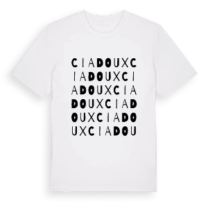 Ciadoux ordlek t-shirt – ekologisk bomull t-shirt från Pinshirt