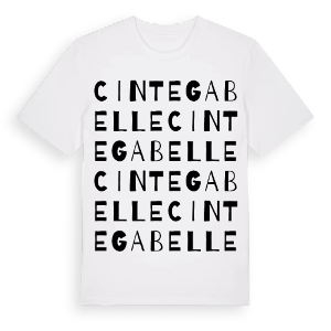 Cintegabelle ordlek t-shirt – ekologisk bomull t-shirt från Pinshirt
